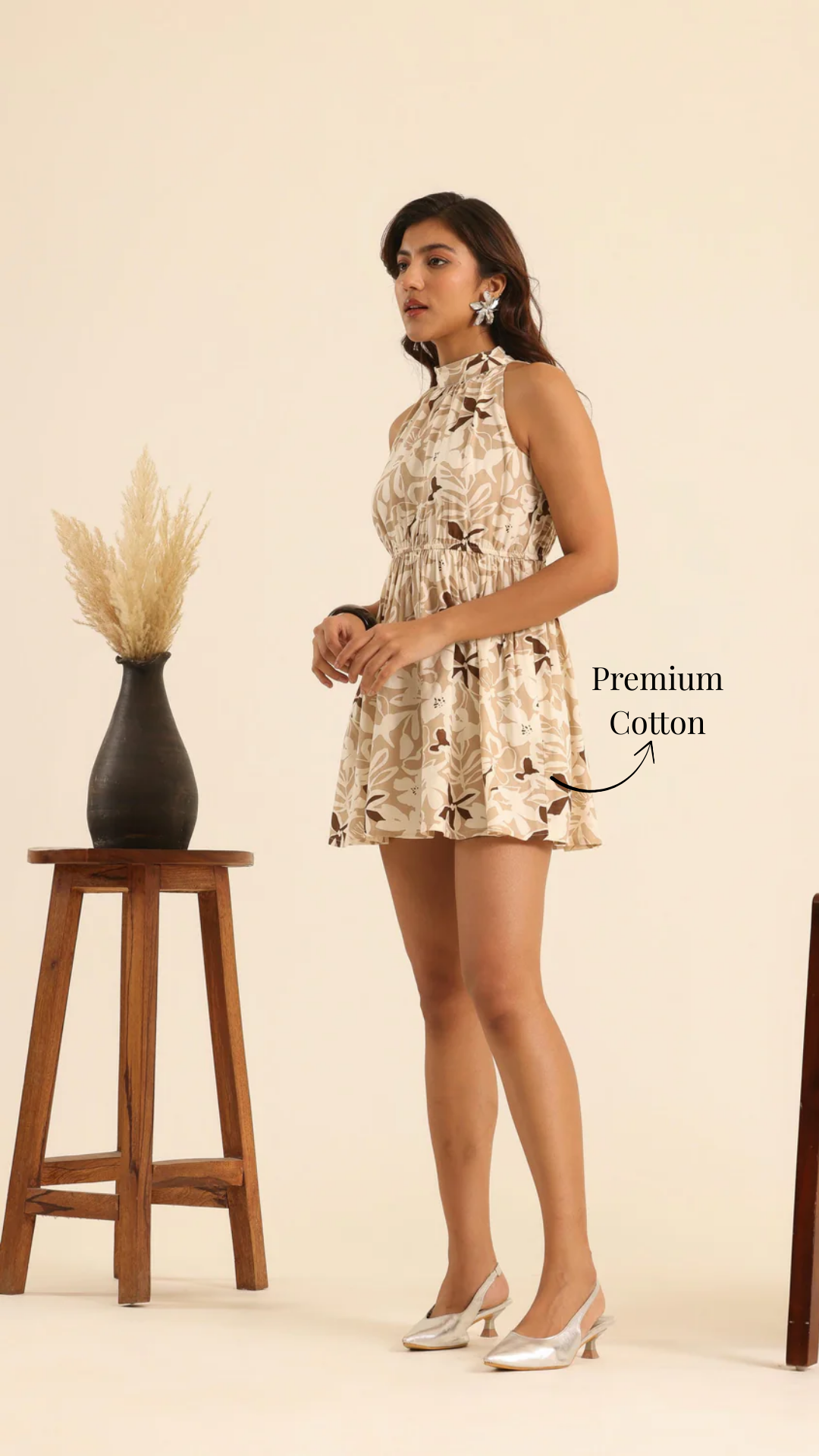 Nazaakat Nutty Latte Twirl Dress