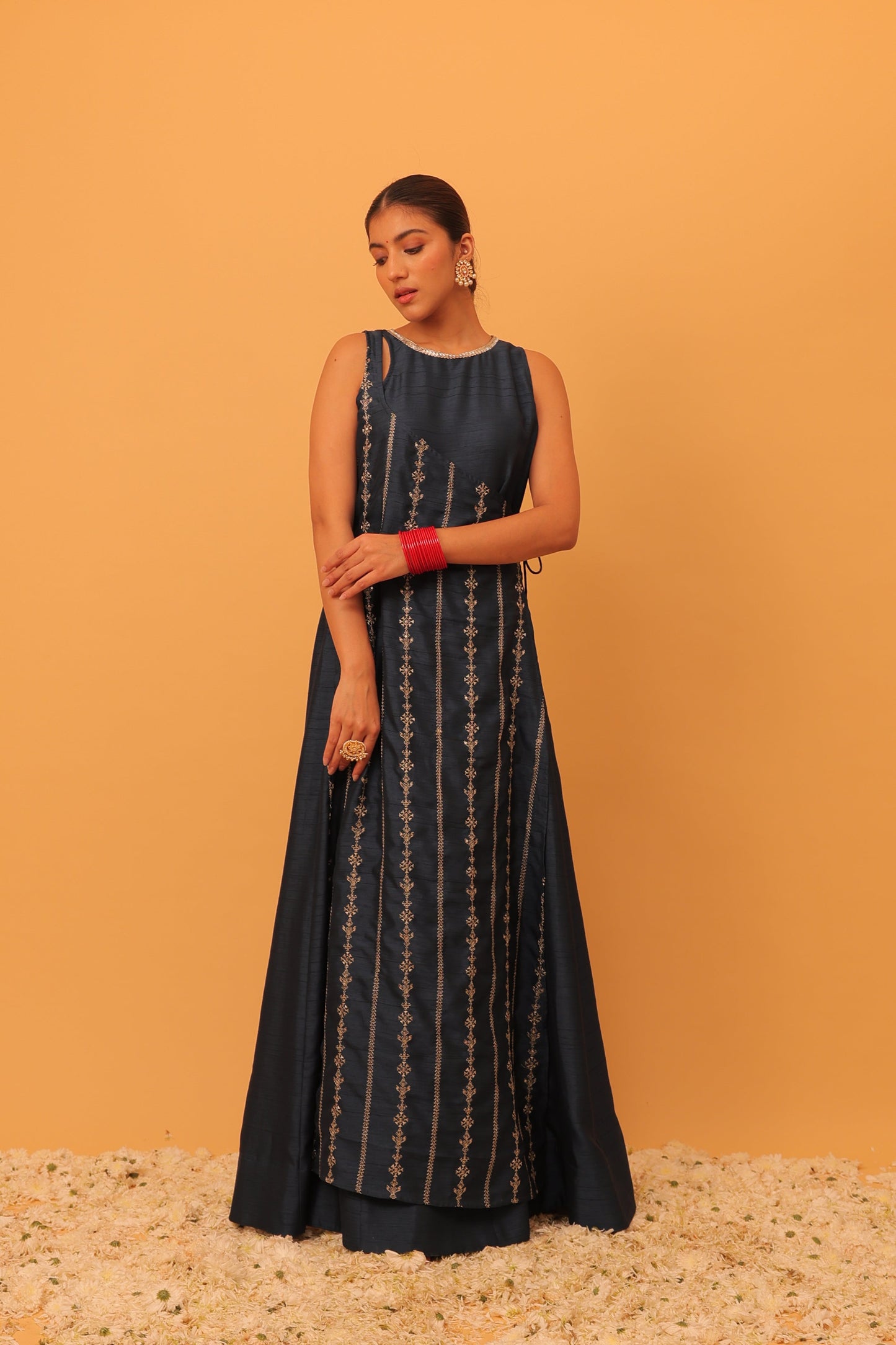 Nazaakat Mehfil Navy Blue Anarkali