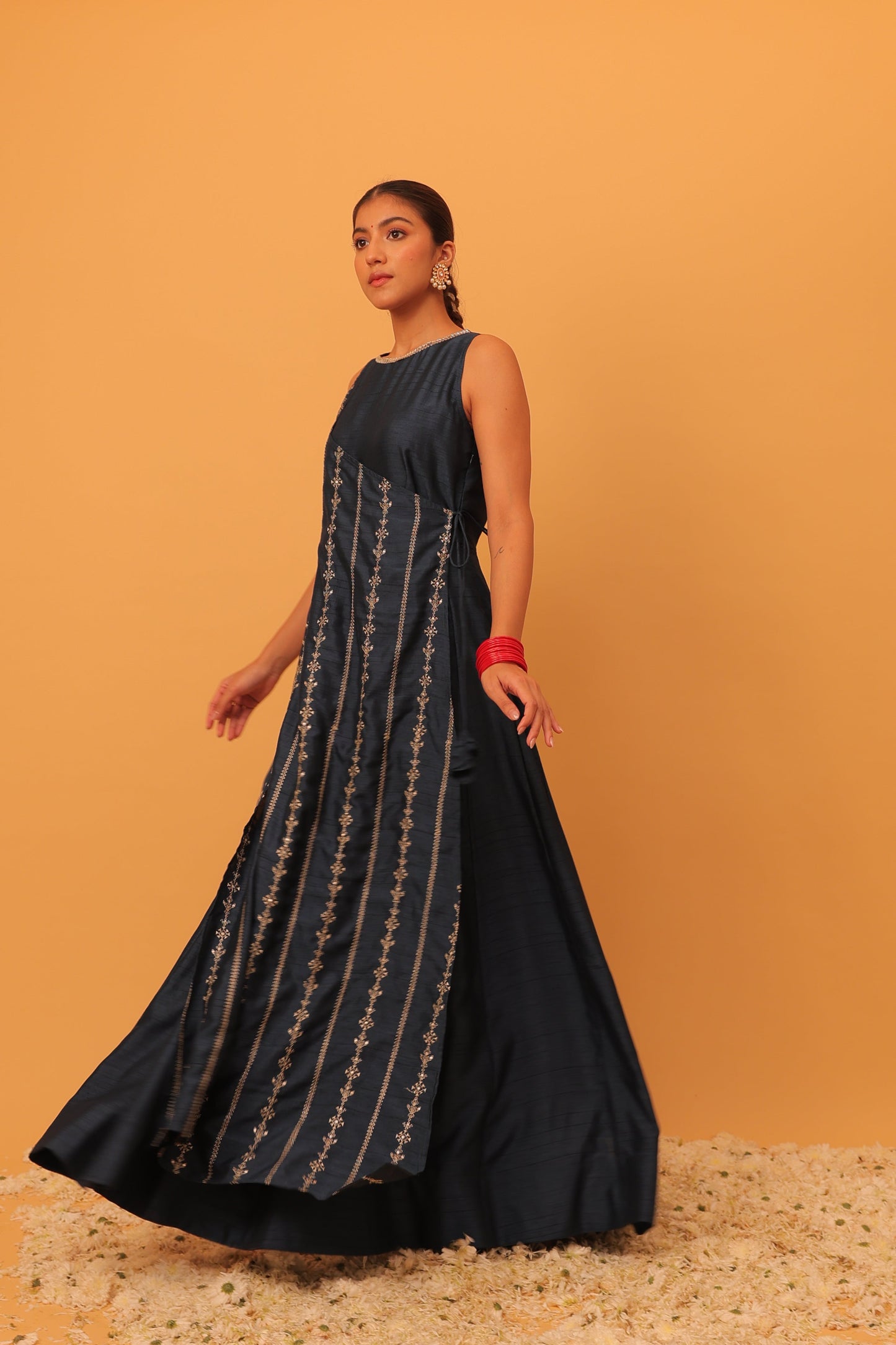 Nazaakat Mehfil Navy Blue Anarkali