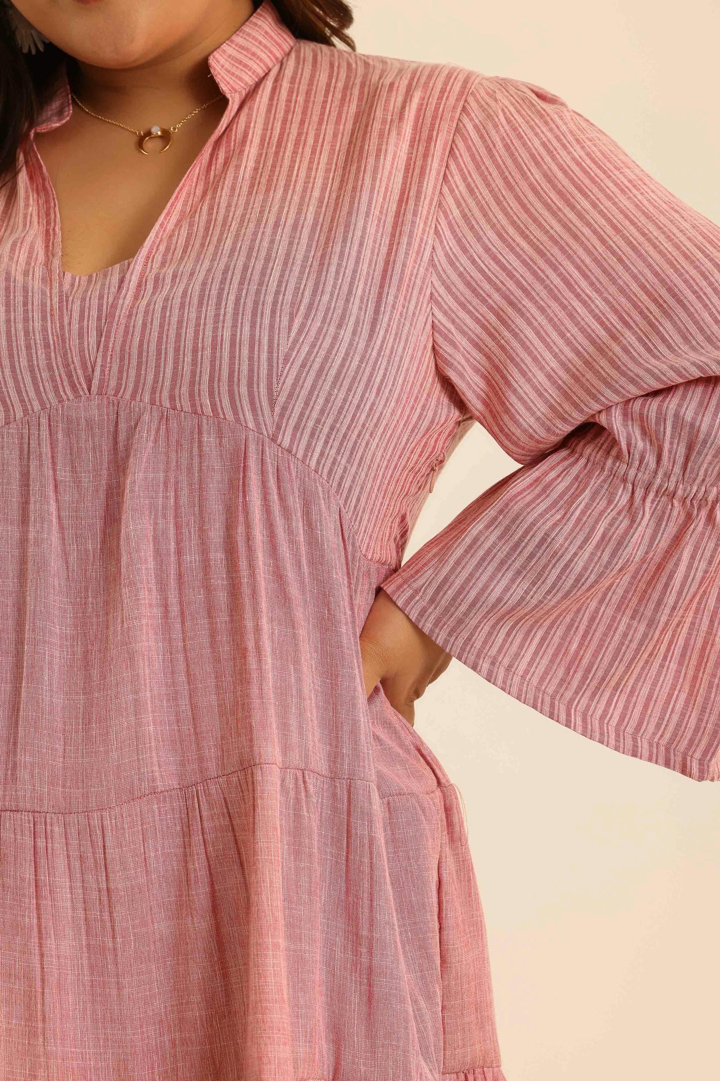 Nazaakat Plush Rush Tiered Dress