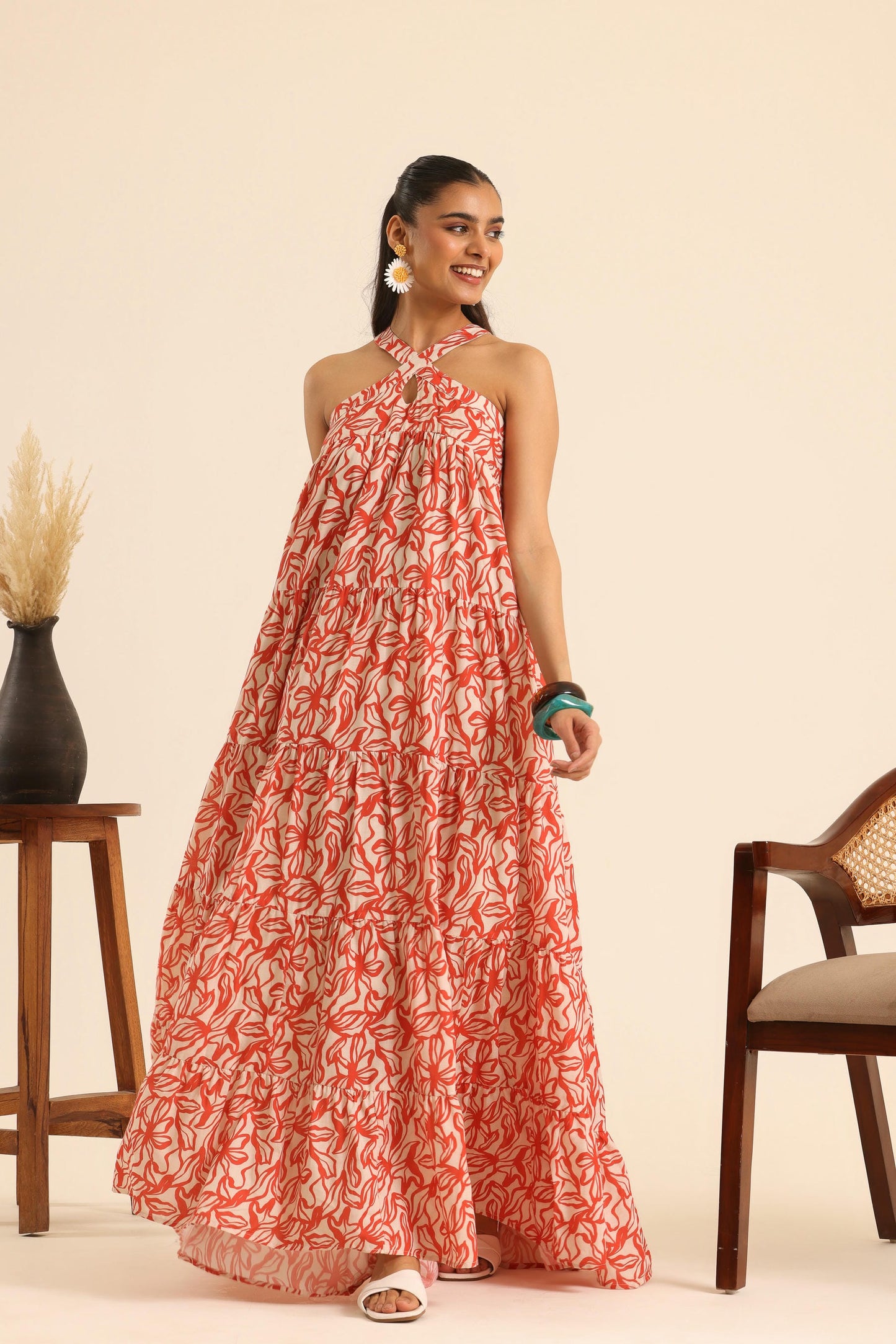 Nazaakat Sexy Salsa Maxi Dress