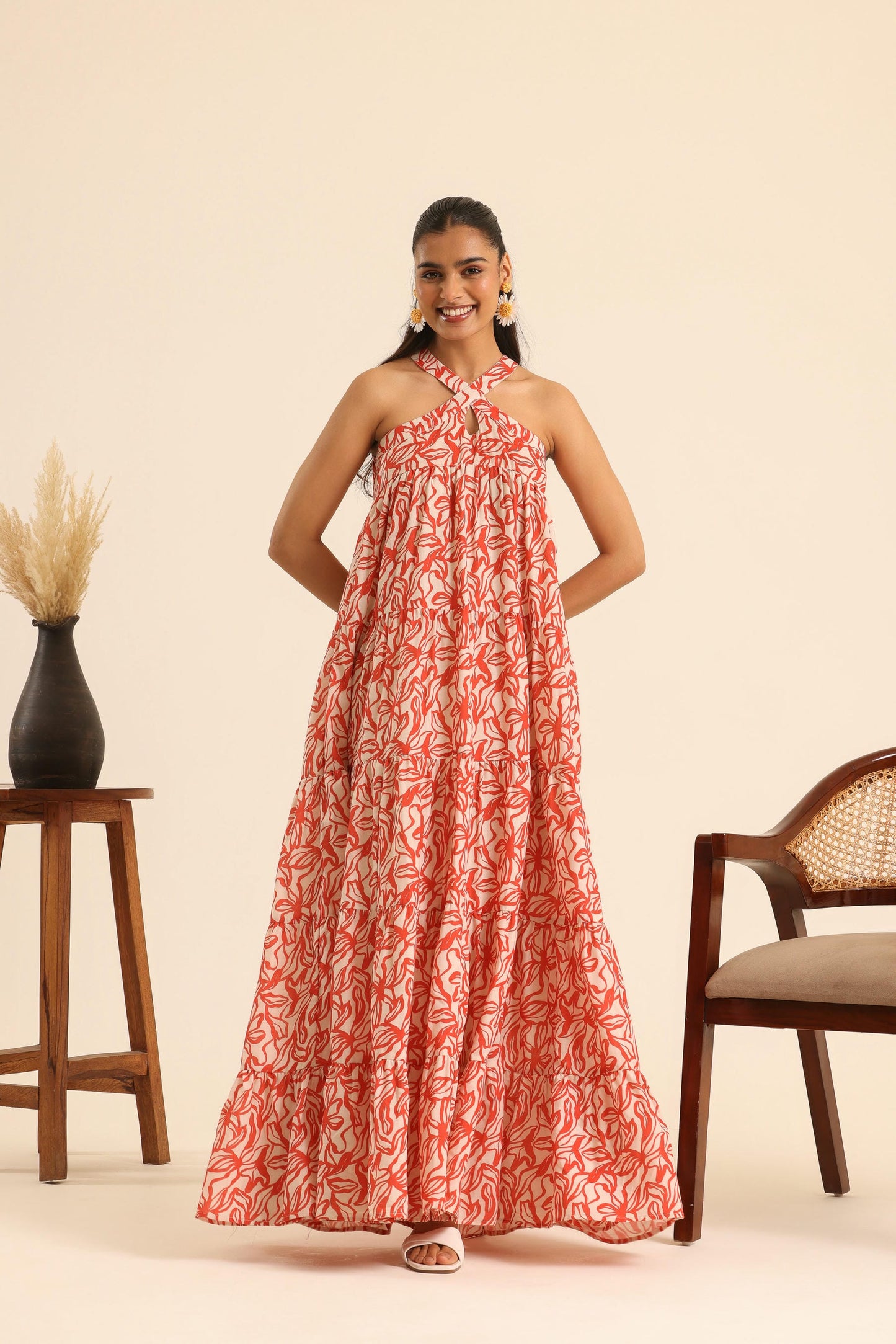 Nazaakat Sexy Salsa Maxi Dress