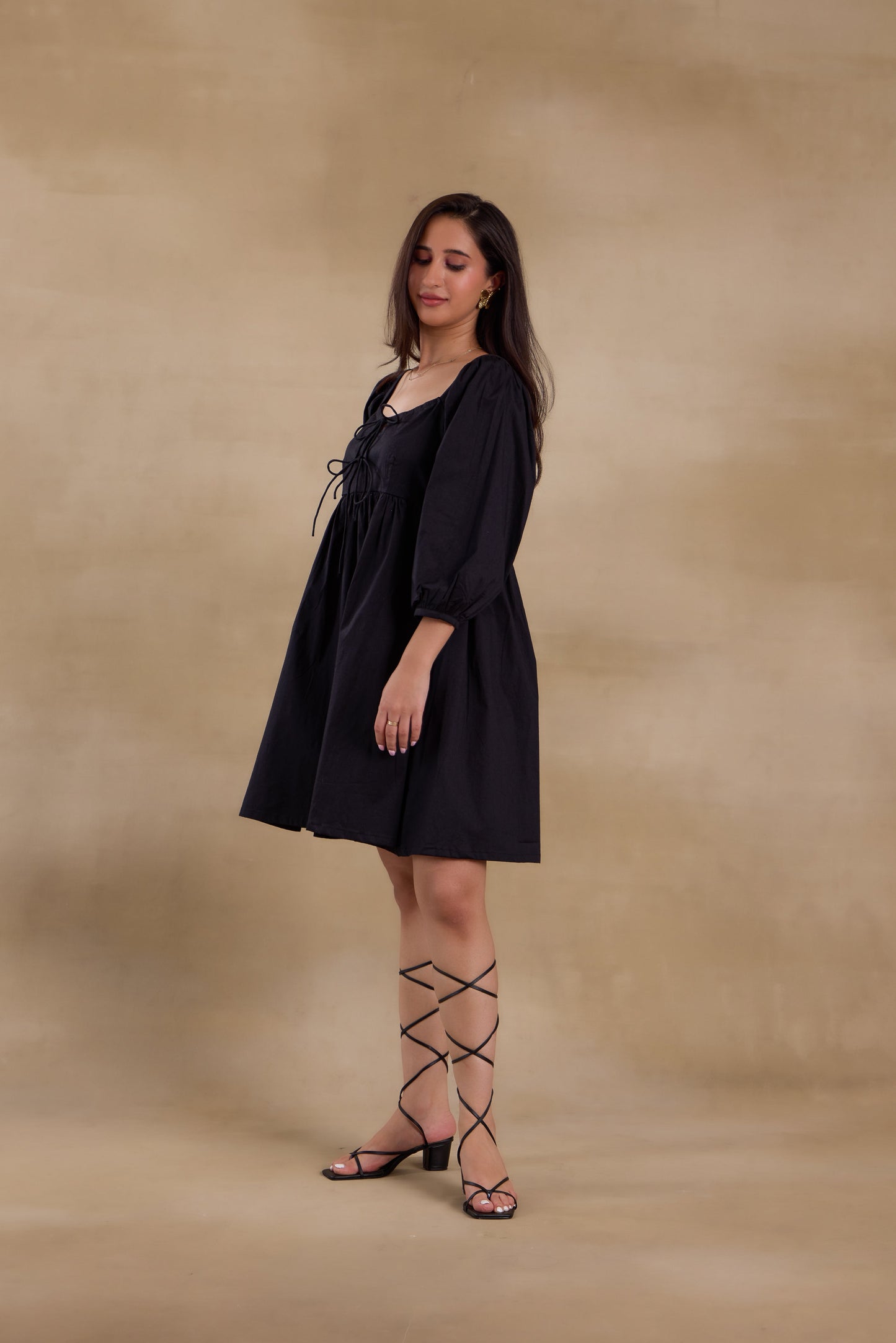 Nazaakat Essentials Black Vacay Dress