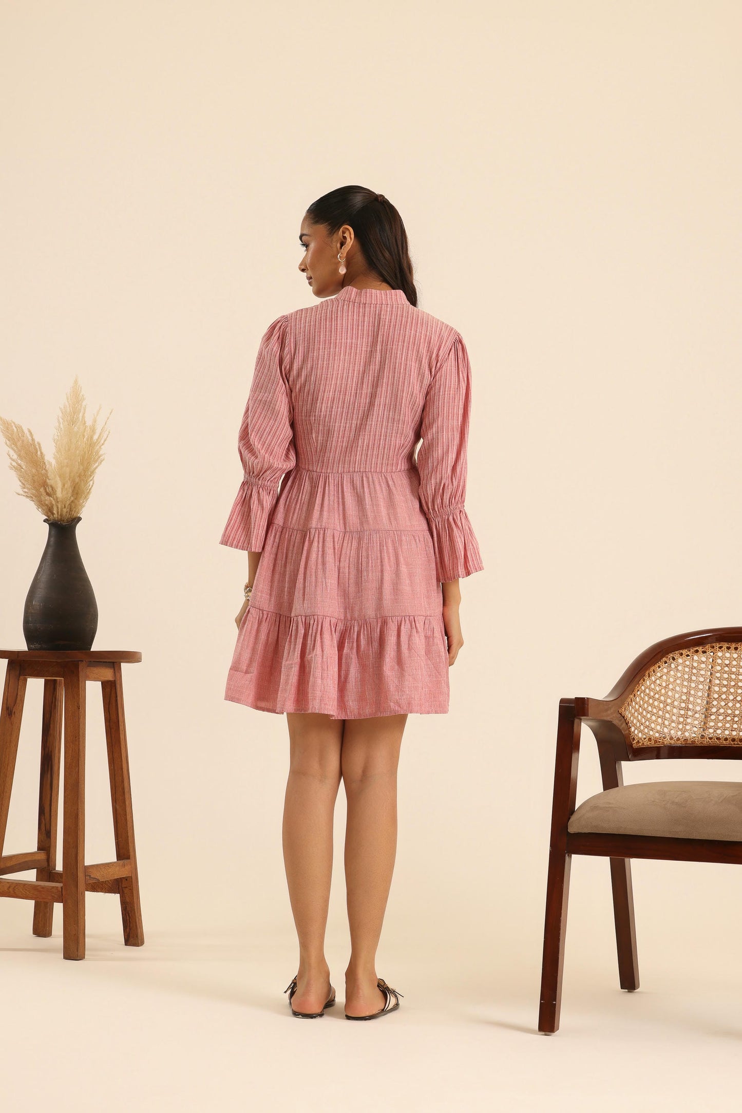 Nazaakat Plush Rush Tiered Dress