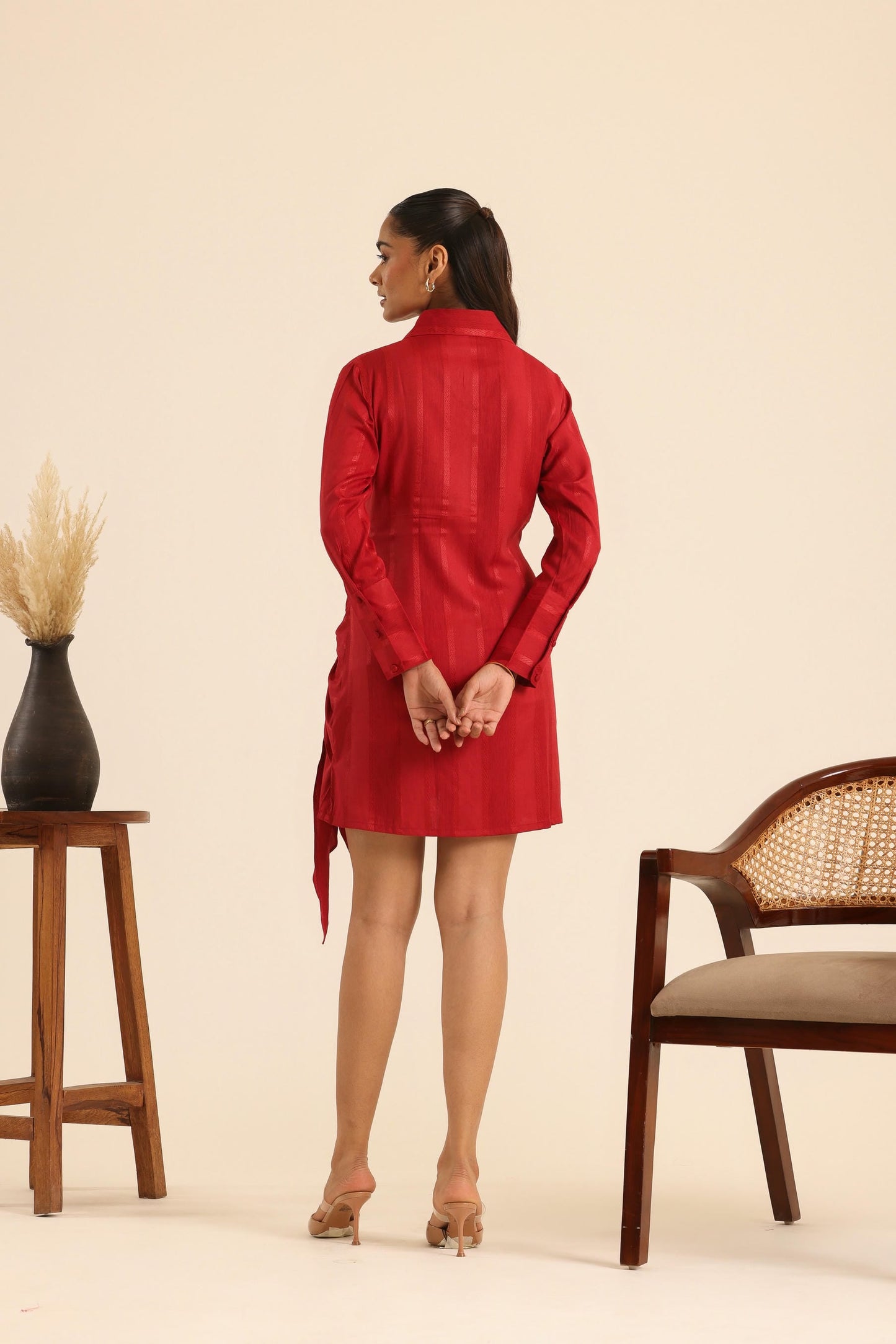 Nazaakat Cherry Charm Wrap Dress