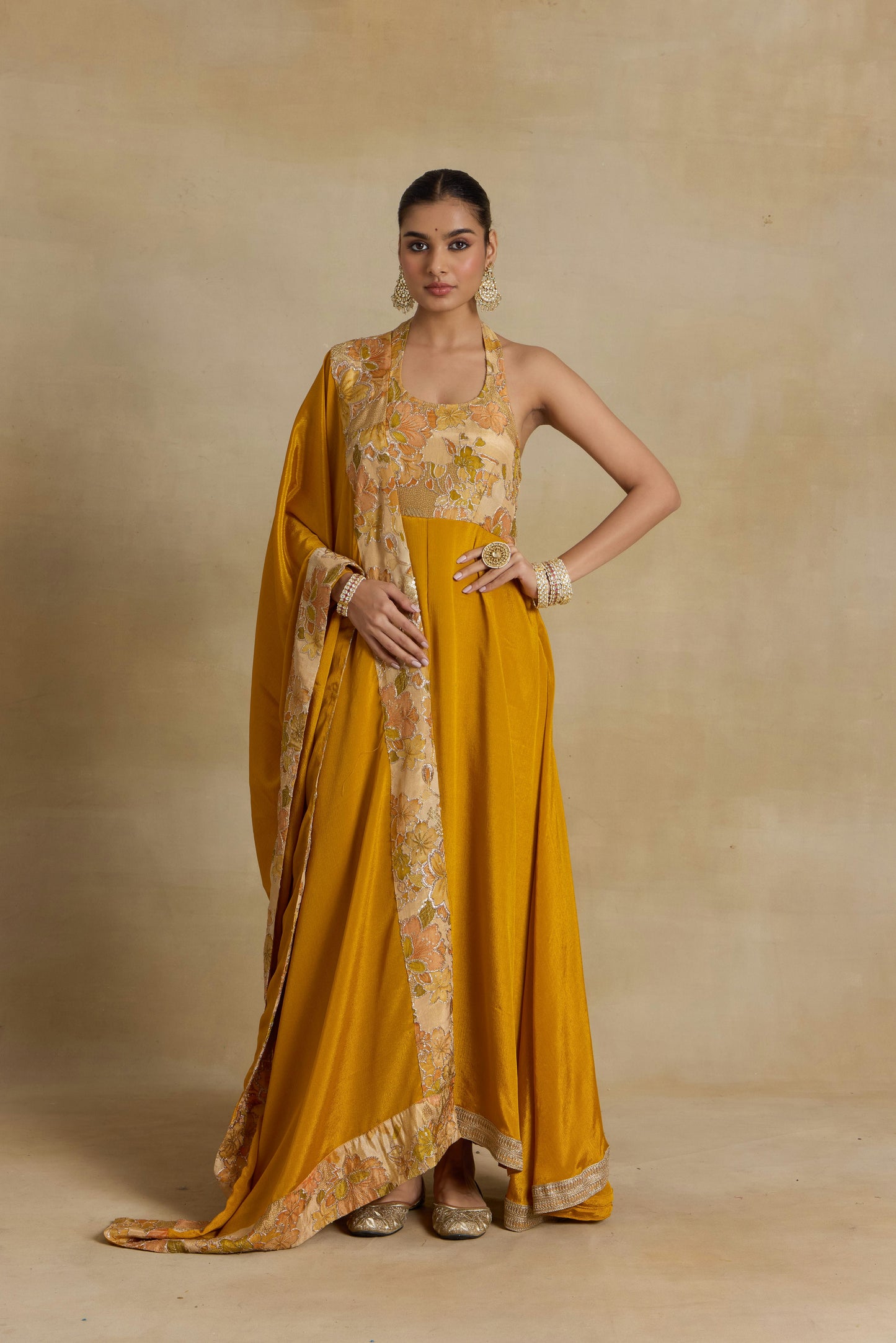 Nazaakat Noor Sunflower Glow Anarkali Set