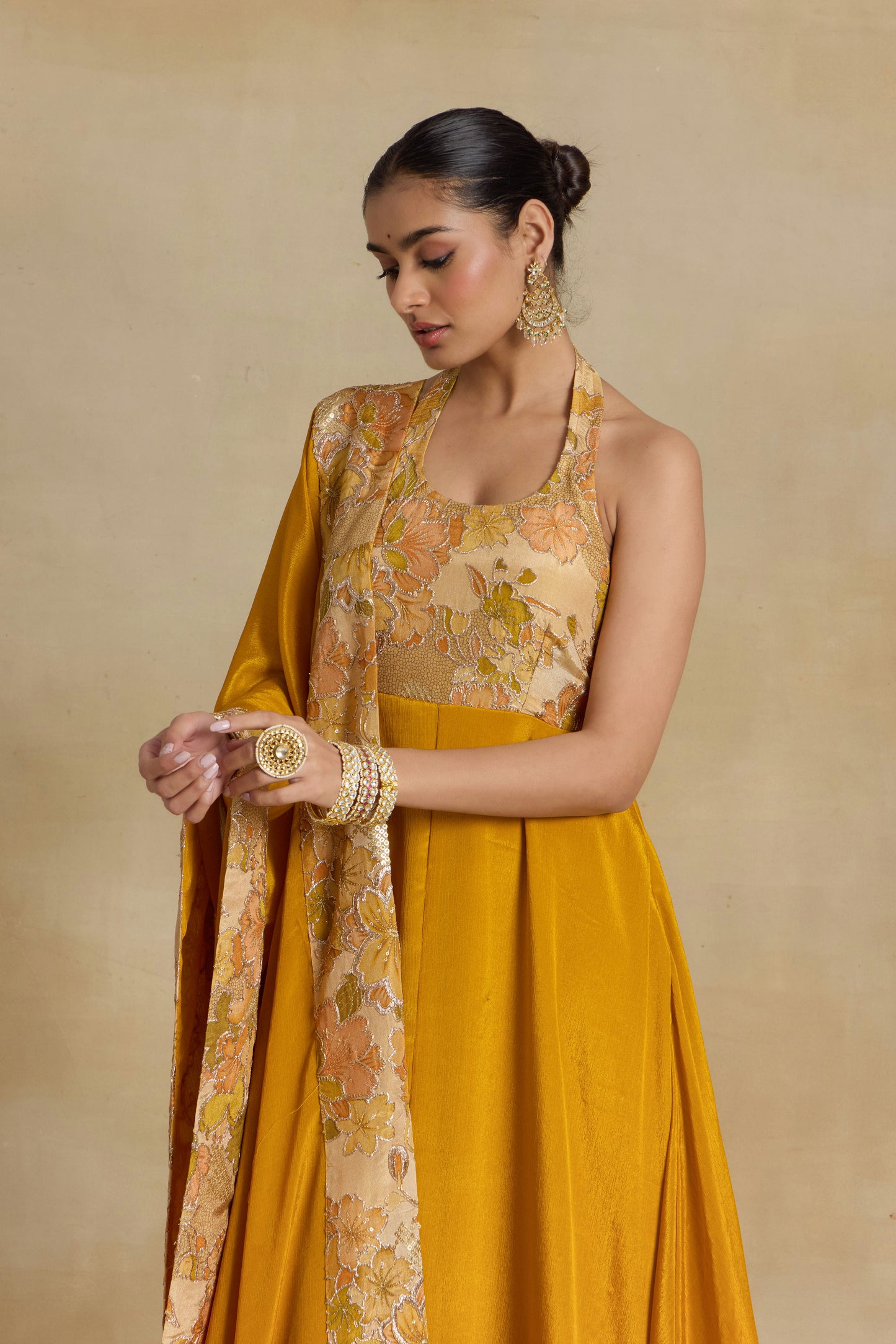 Nazaakat Noor Sunflower Glow Anarkali Set