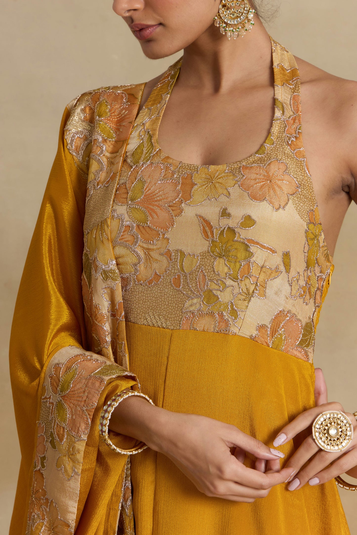 Nazaakat Noor Sunflower Glow Anarkali Set