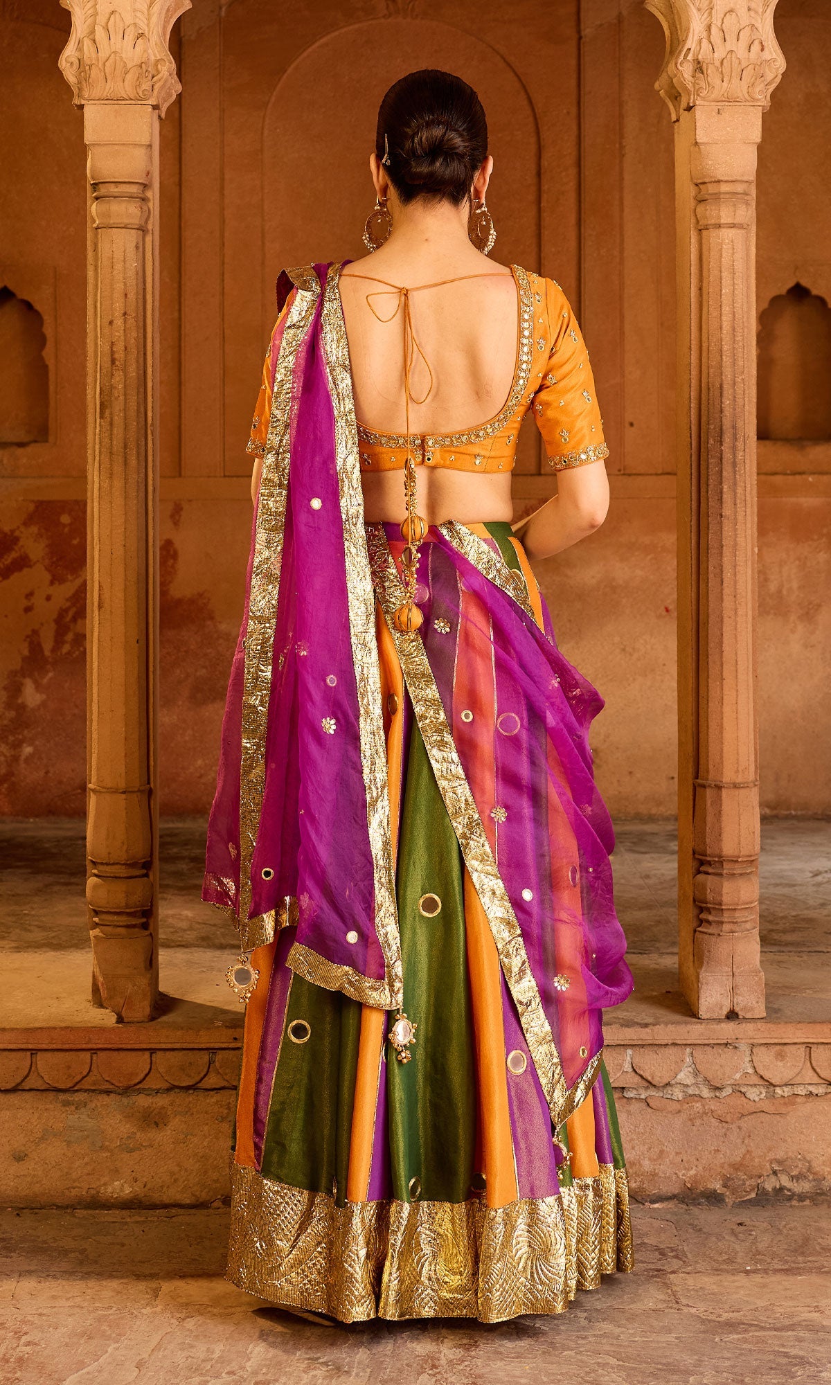 Phillauri 2 multi colour lehenga with blouse and dupatta (set of 3)