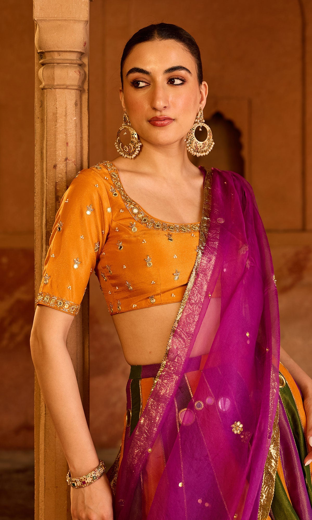 Phillauri 2 multi colour lehenga with blouse and dupatta (set of 3)