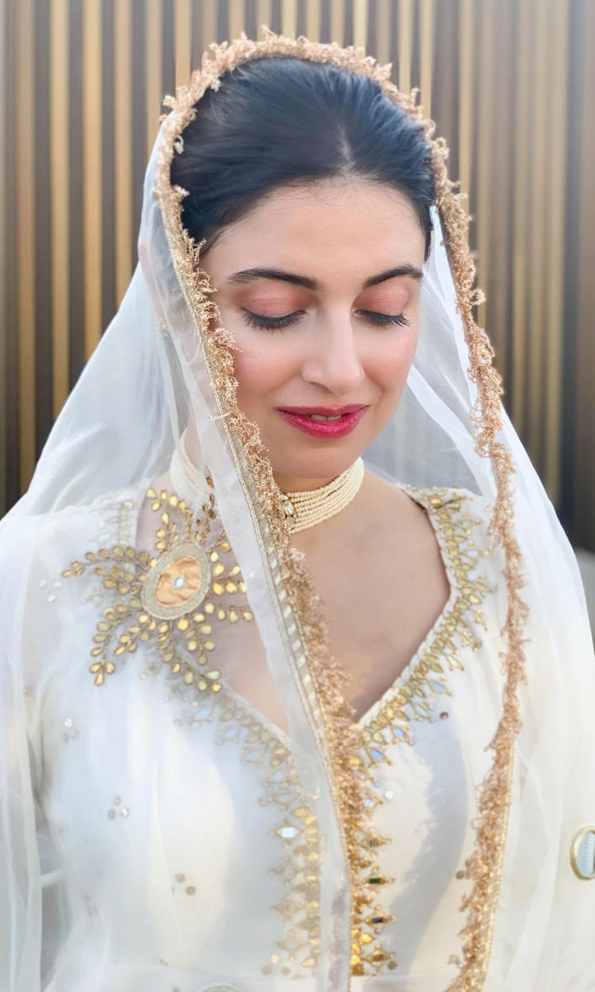 Divya Khosla Kumar in Jhilmil White Lehenga With Kurta And Dupatta Set Of 3