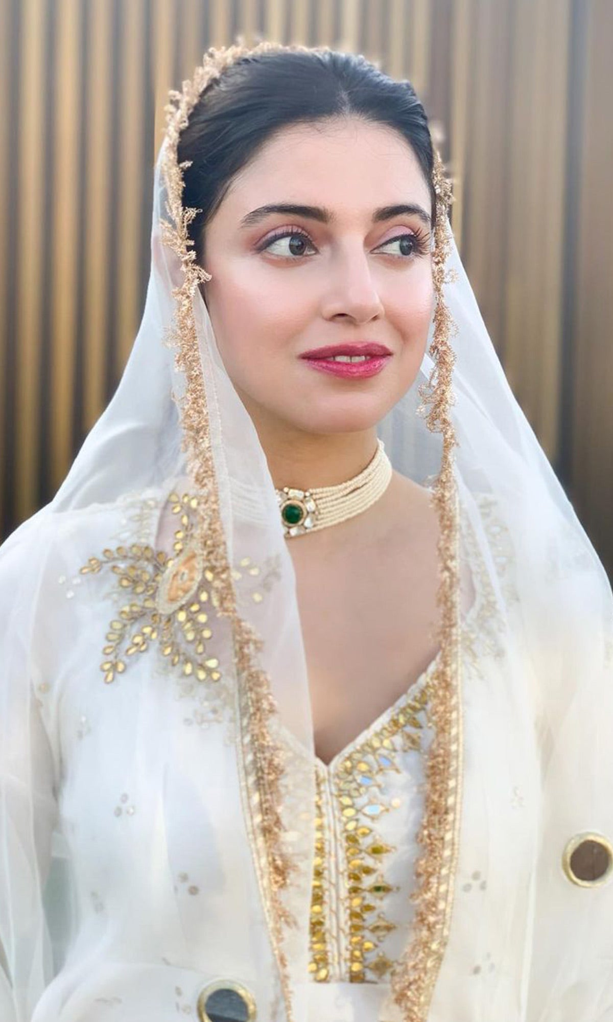 Divya Khosla Kumar in Jhilmil White Lehenga With Kurta And Dupatta Set Of 3