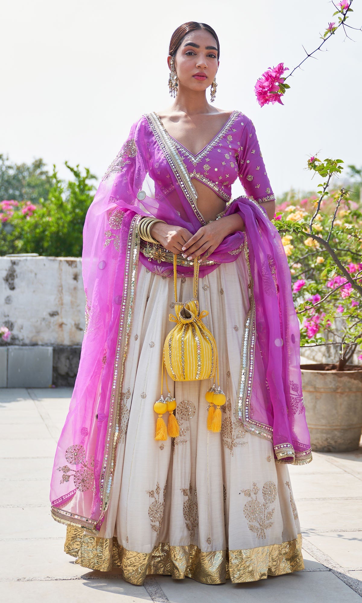 Boond Vol. 2 Pink Lehenga With Pink Embroidered Blouse And Dupatta ( Set Of 3)