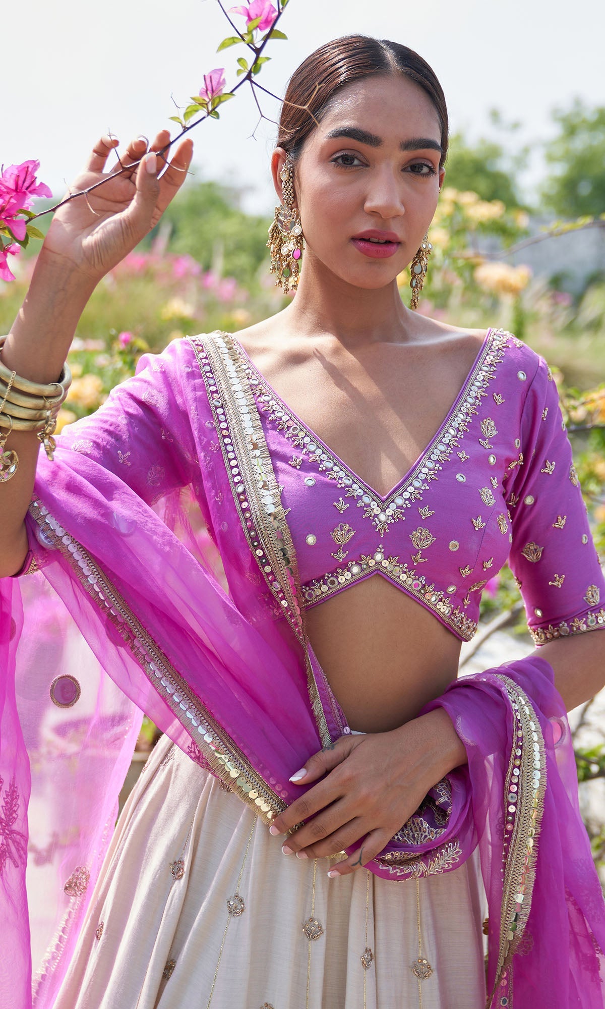 Boond Vol. 2 Pink Lehenga With Pink Embroidered Blouse And Dupatta ( Set Of 3)