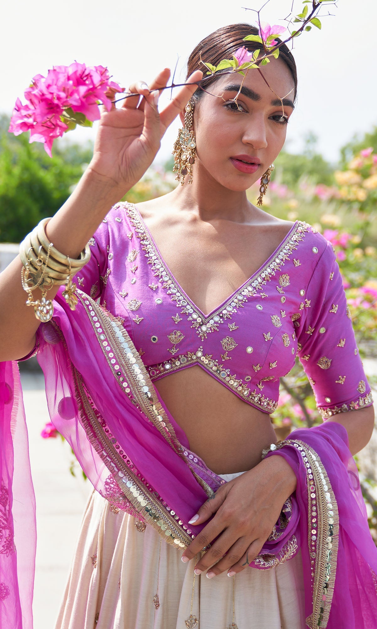 Boond Vol. 2 Pink Lehenga With Pink Embroidered Blouse And Dupatta ( Set Of 3)