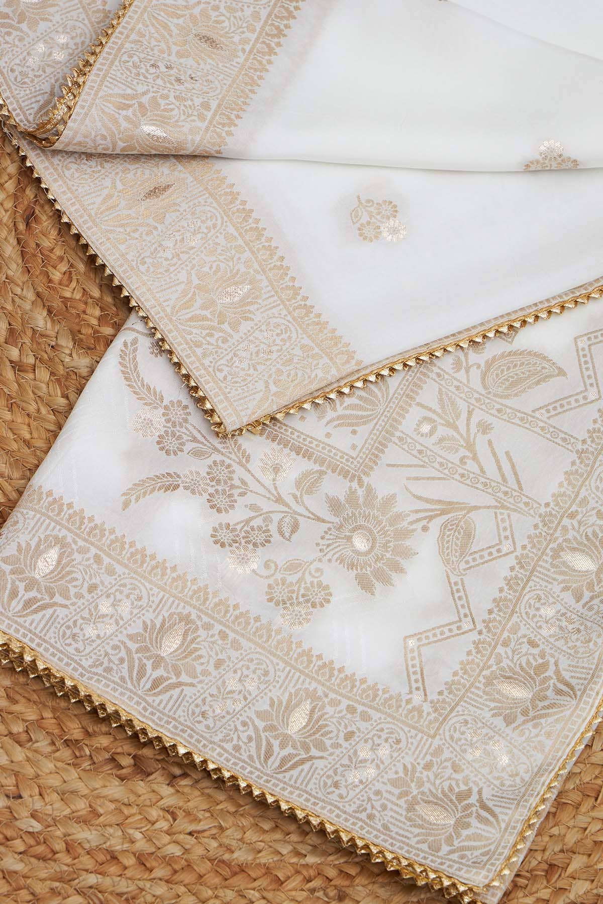 White_Silk_Blend_Floral_Print_Dupatta_Womens_Soch