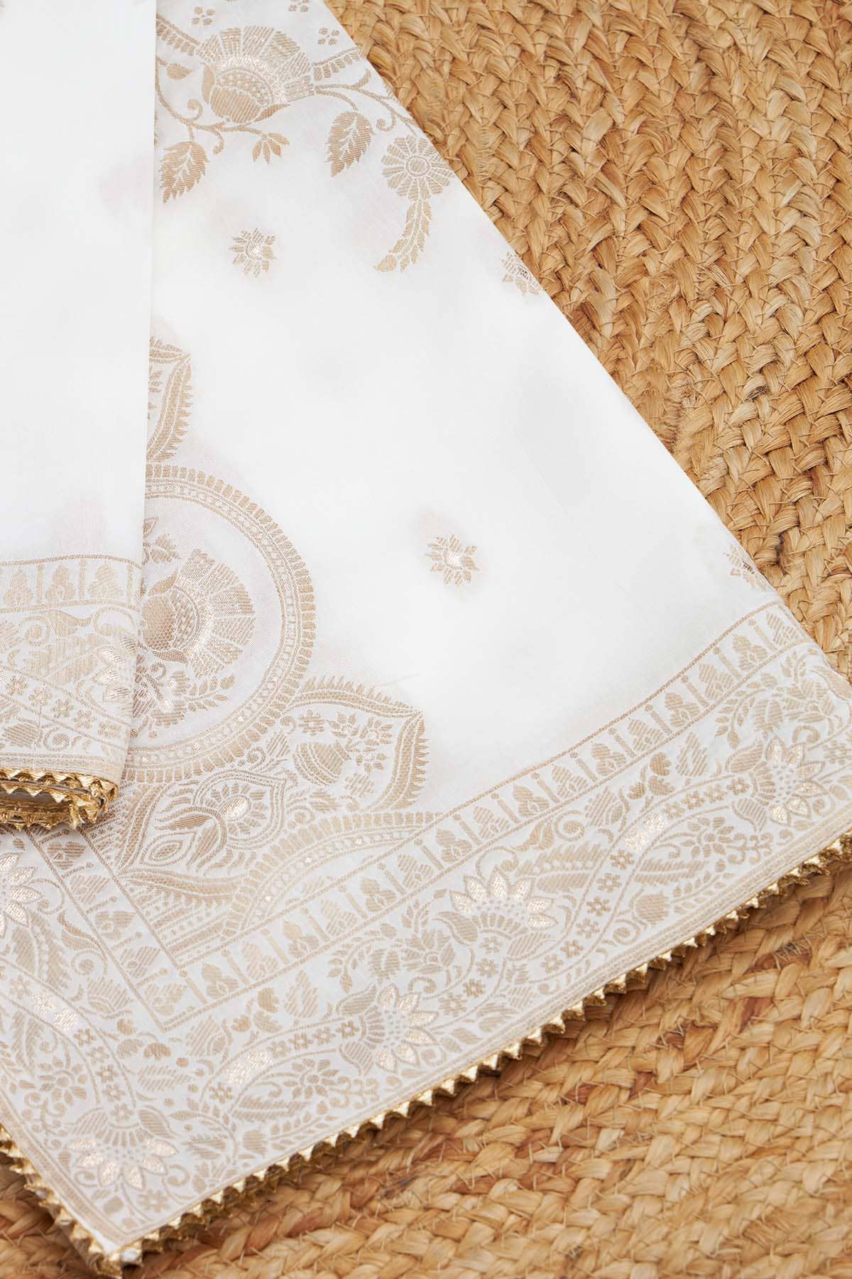 White_Silk_Blend_Zari_Woven_Dupatta_Womens_Soch