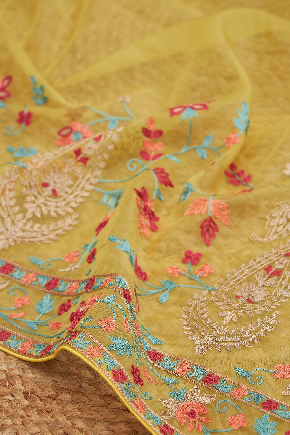 Yellow_Net_Embroidered_Dupatta_Womens_Soch