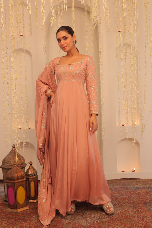 Nazaakat Mehfil Blush Pink Anarkali Set