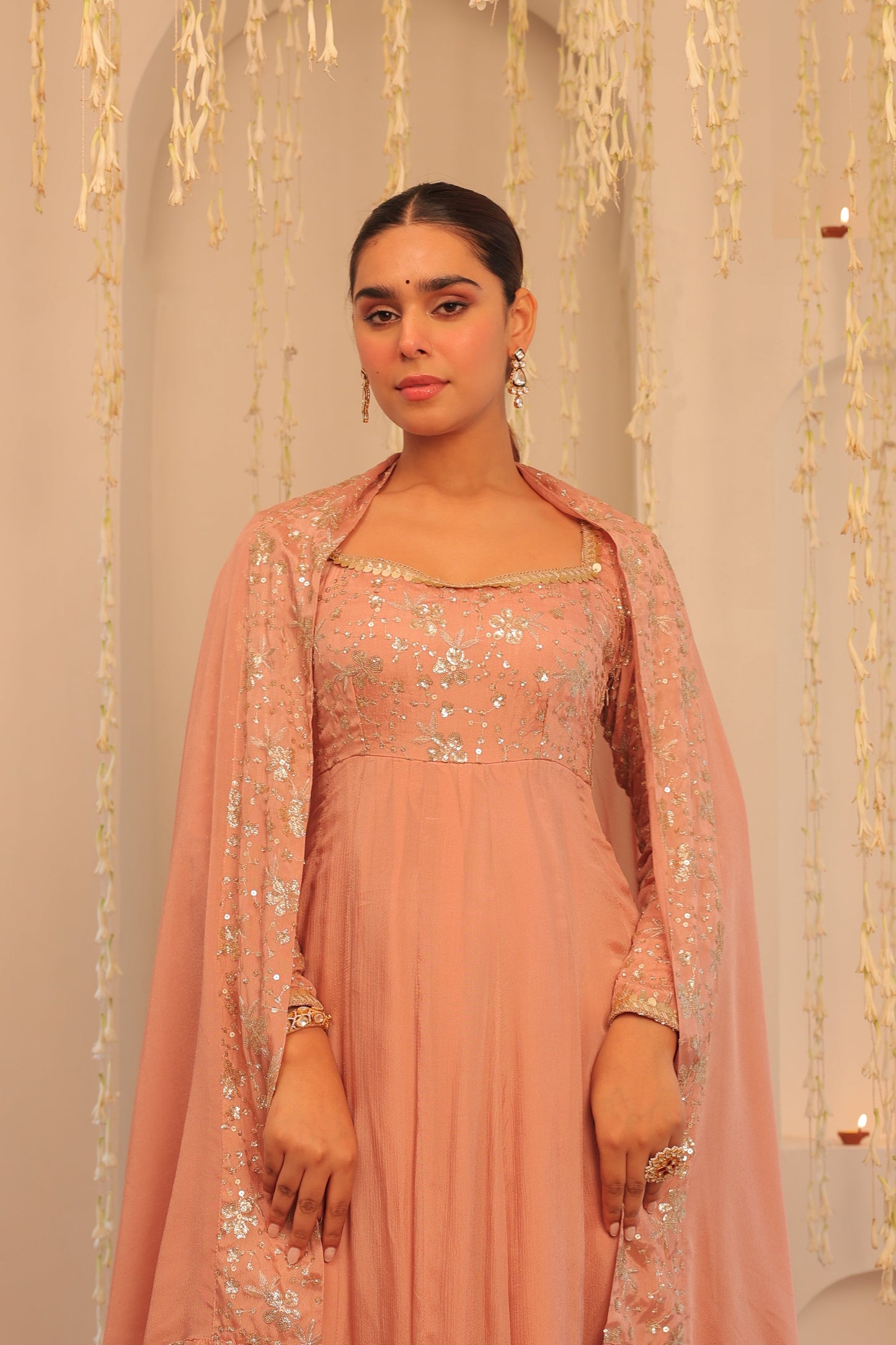 Nazaakat Mehfil Blush Pink Anarkali Set