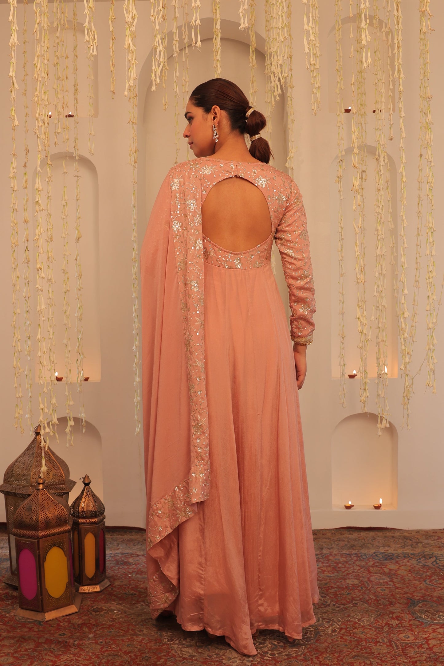 Nazaakat Mehfil Blush Pink Anarkali Set