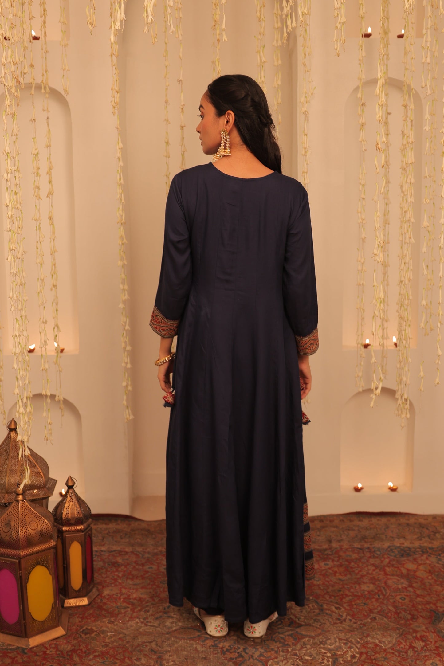 Nazaakat Mehfil Royal Blue Anarkali Set