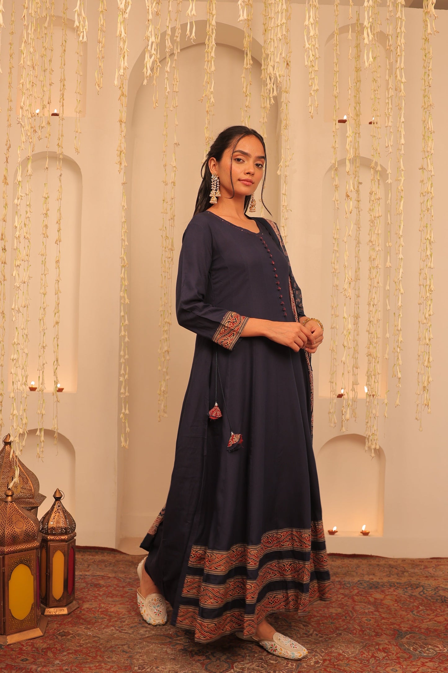 Nazaakat Mehfil Royal Blue Anarkali Set