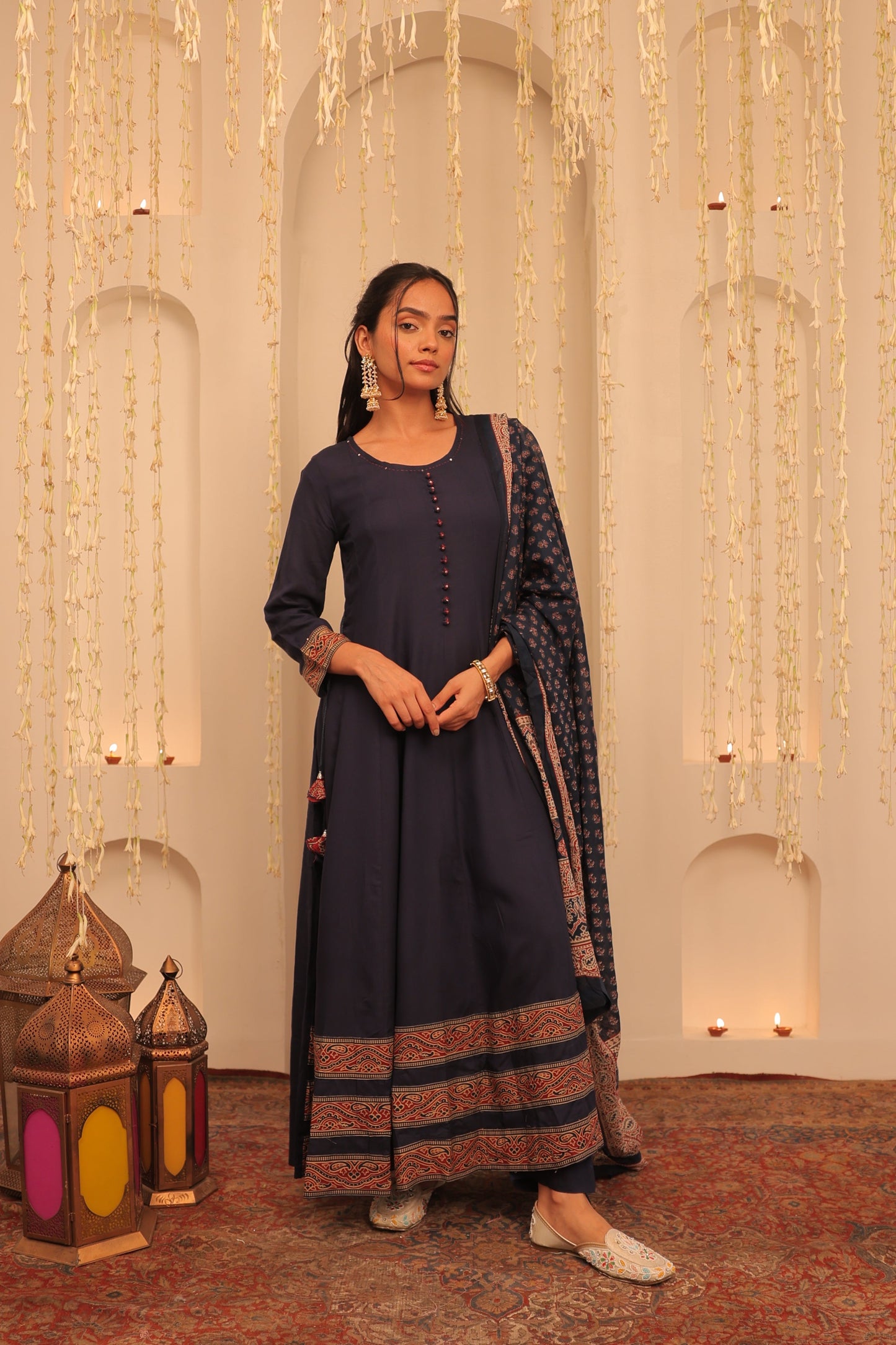 Nazaakat Mehfil Royal Blue Anarkali Set