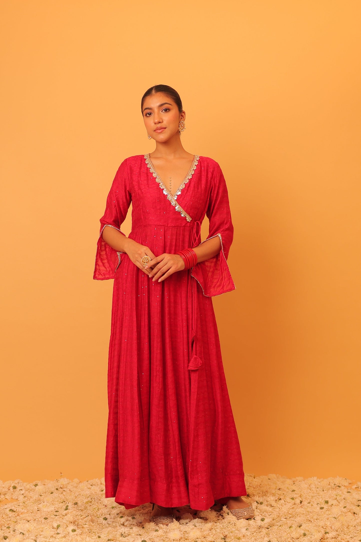 Nazaakat Mehfil Punch Pink Anarkali Set