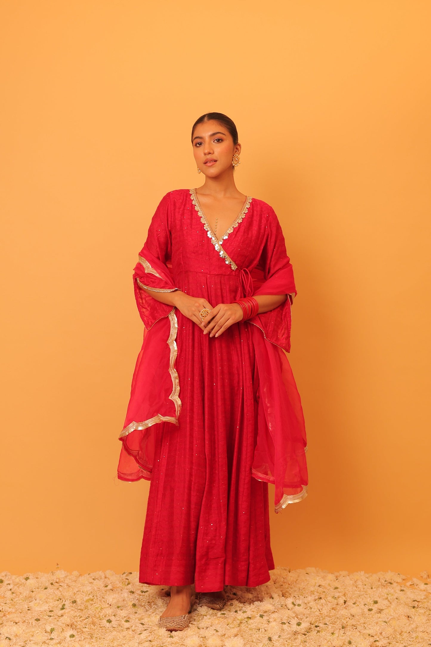 Nazaakat Mehfil Punch Pink Anarkali Set