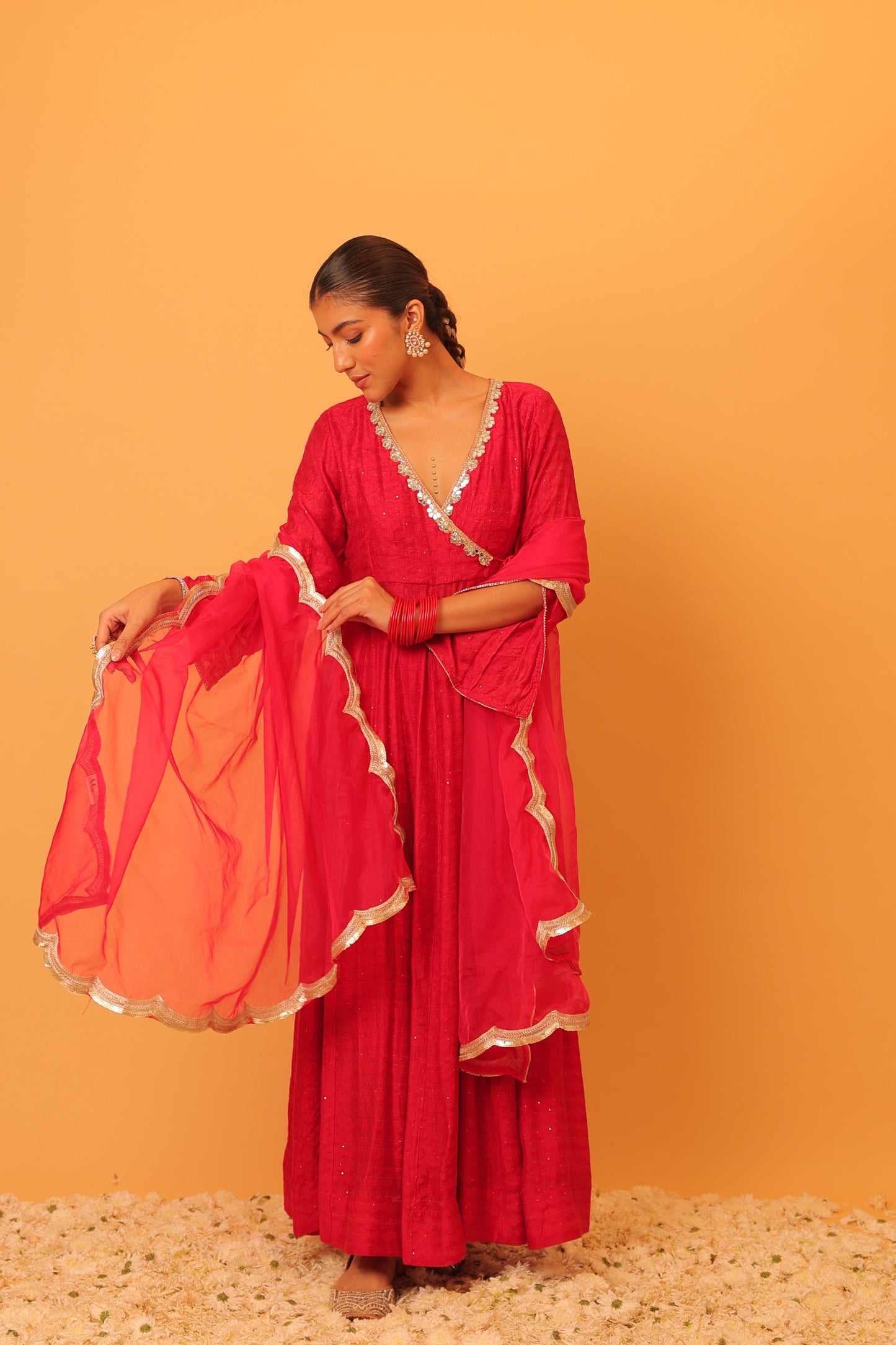Nazaakat Mehfil Punch Pink Anarkali Set