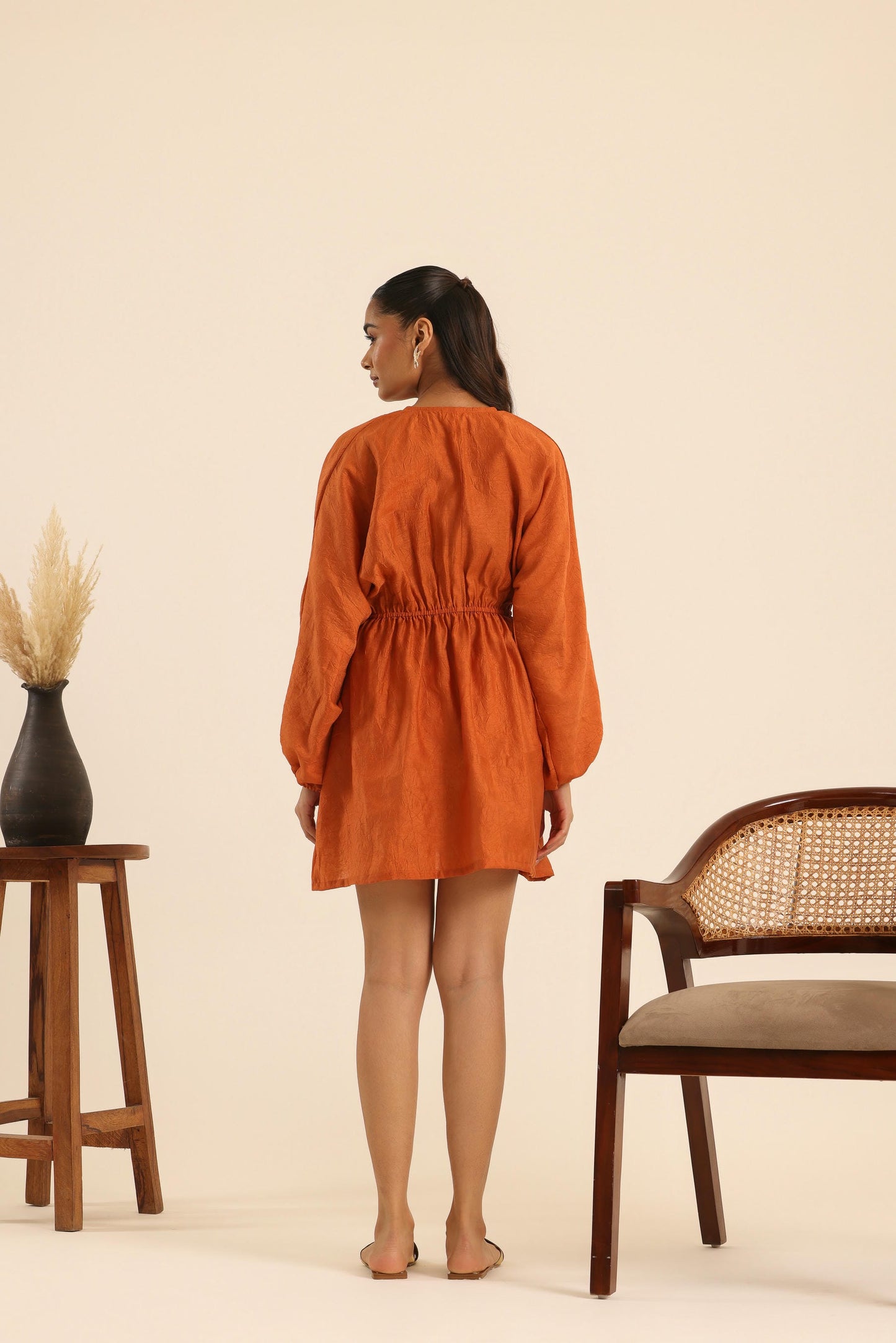 Nazaakat Coral Comfort Dress