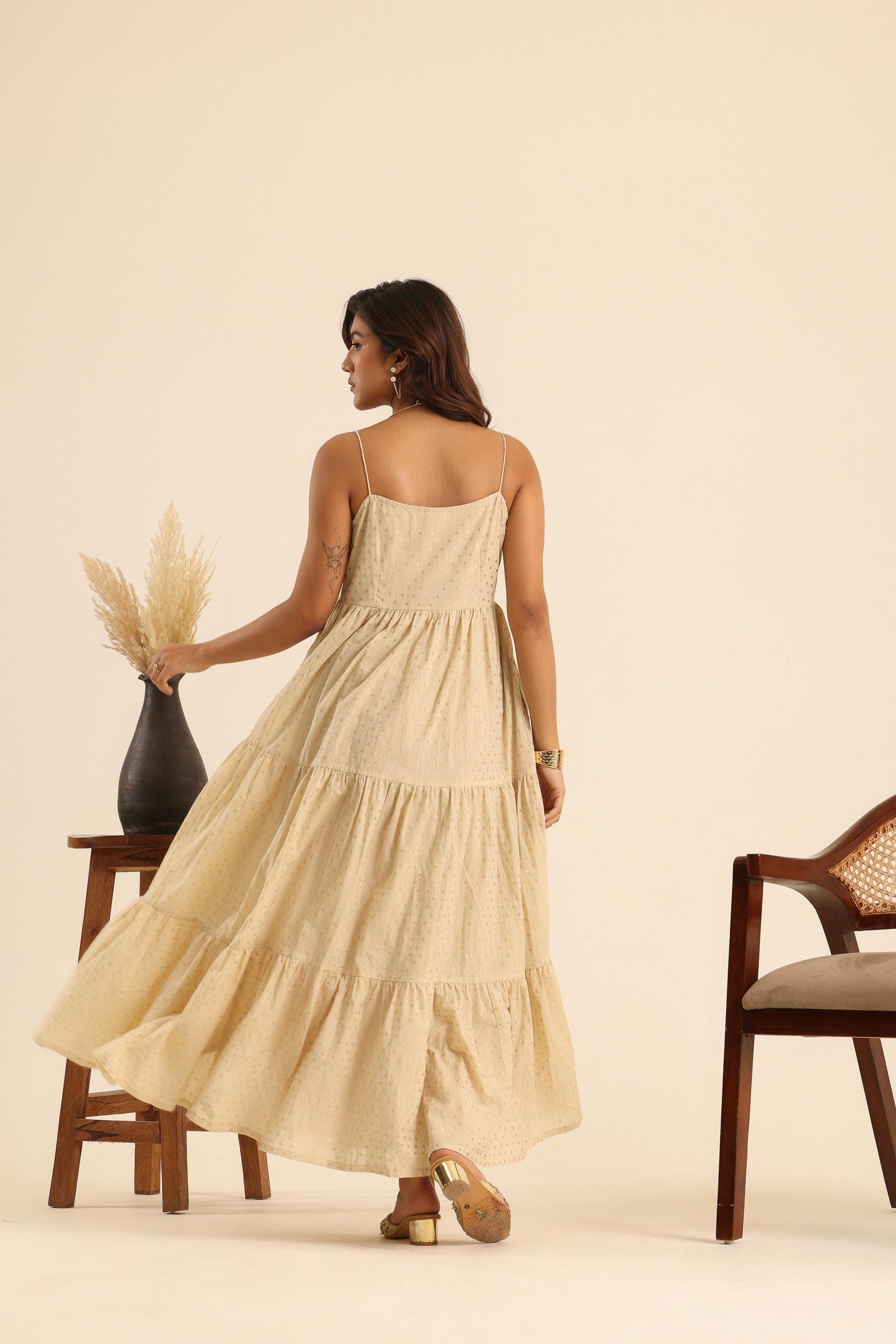 Nazaakat Champagne Kiss Maxi Dress
