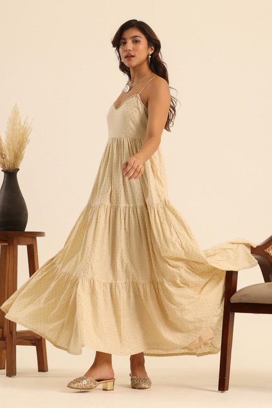 Nazaakat Champagne Kiss Maxi Dress