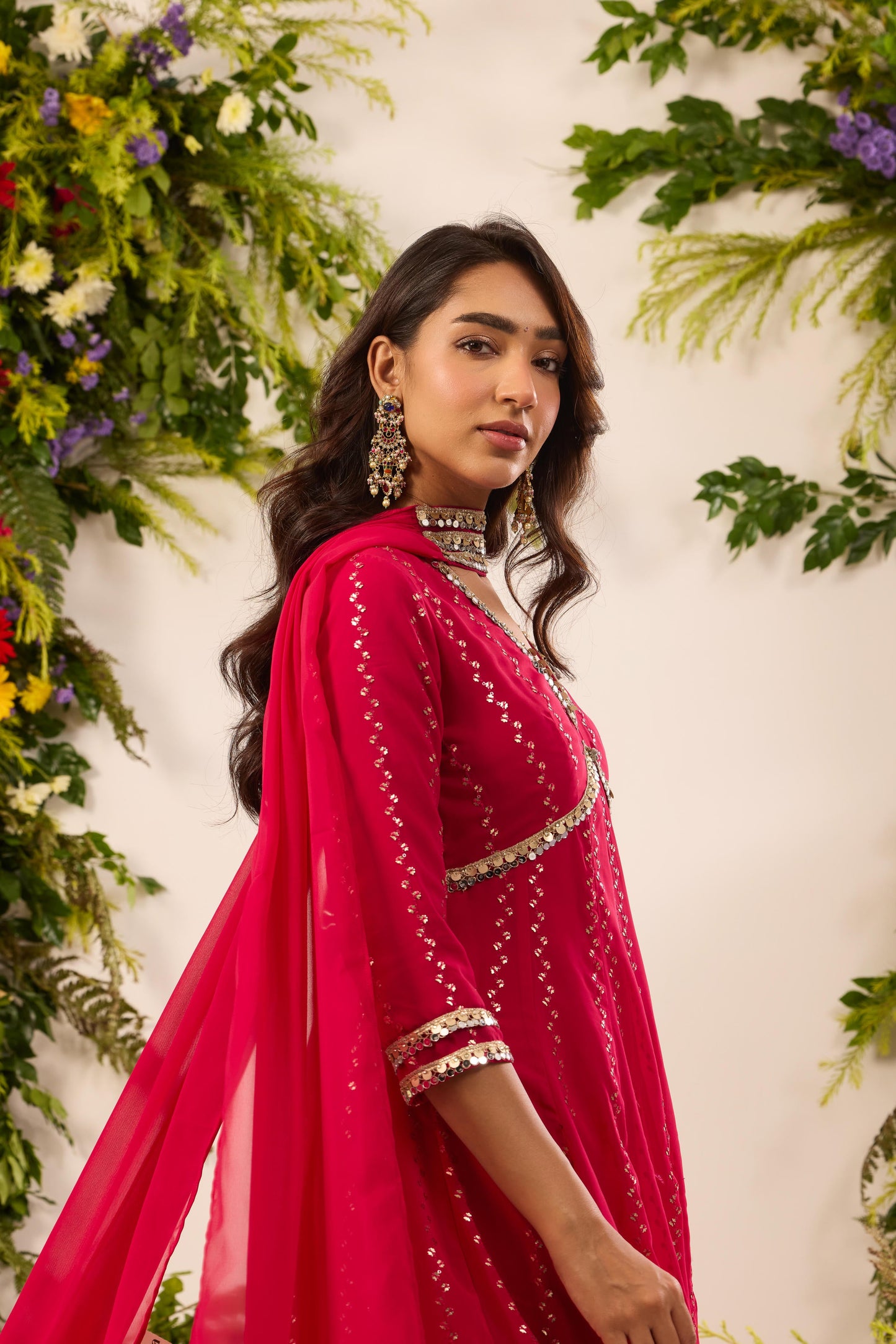 Mastaani Rani Mirror Anarkali Set