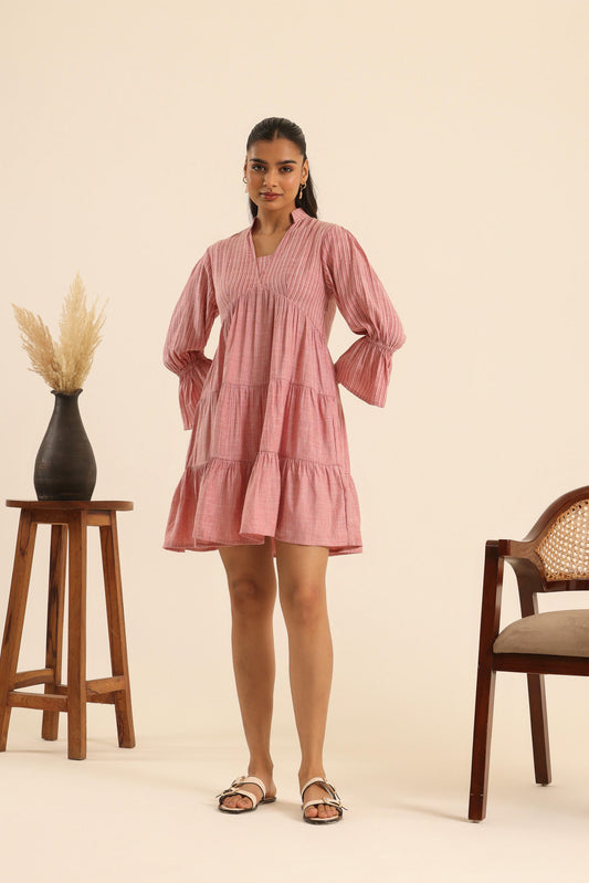 Nazaakat Plush Rush Tiered Dress