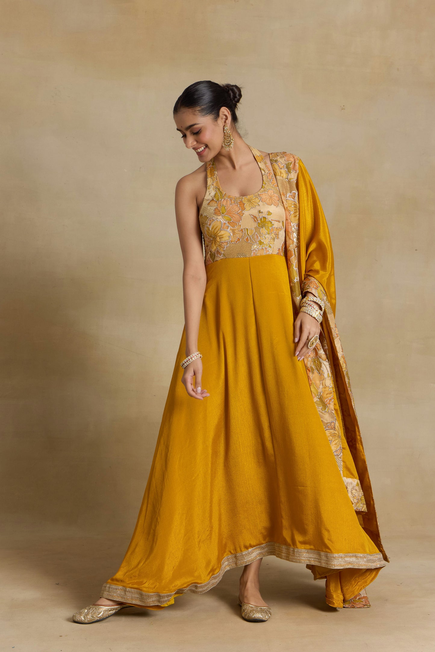 Nazaakat Noor Sunflower Glow Anarkali Set