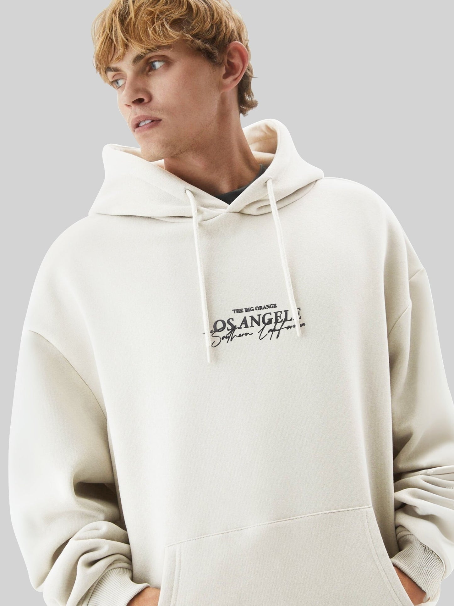 Losangeles Cream Full Sleeve Sweatshirt
