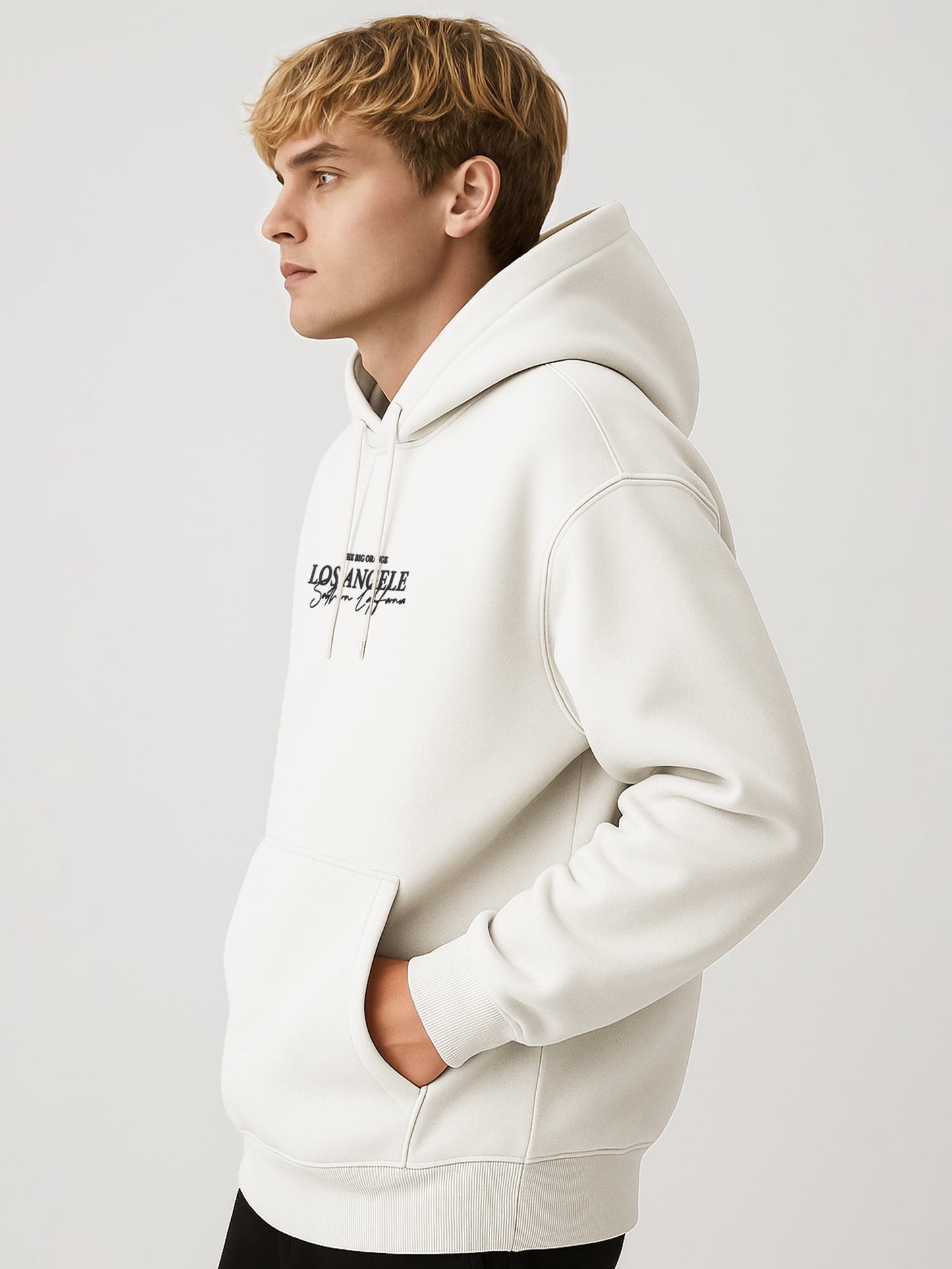 Losangeles Cream Full Sleeve Sweatshirt