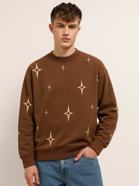 Brown Star Sweatshirt